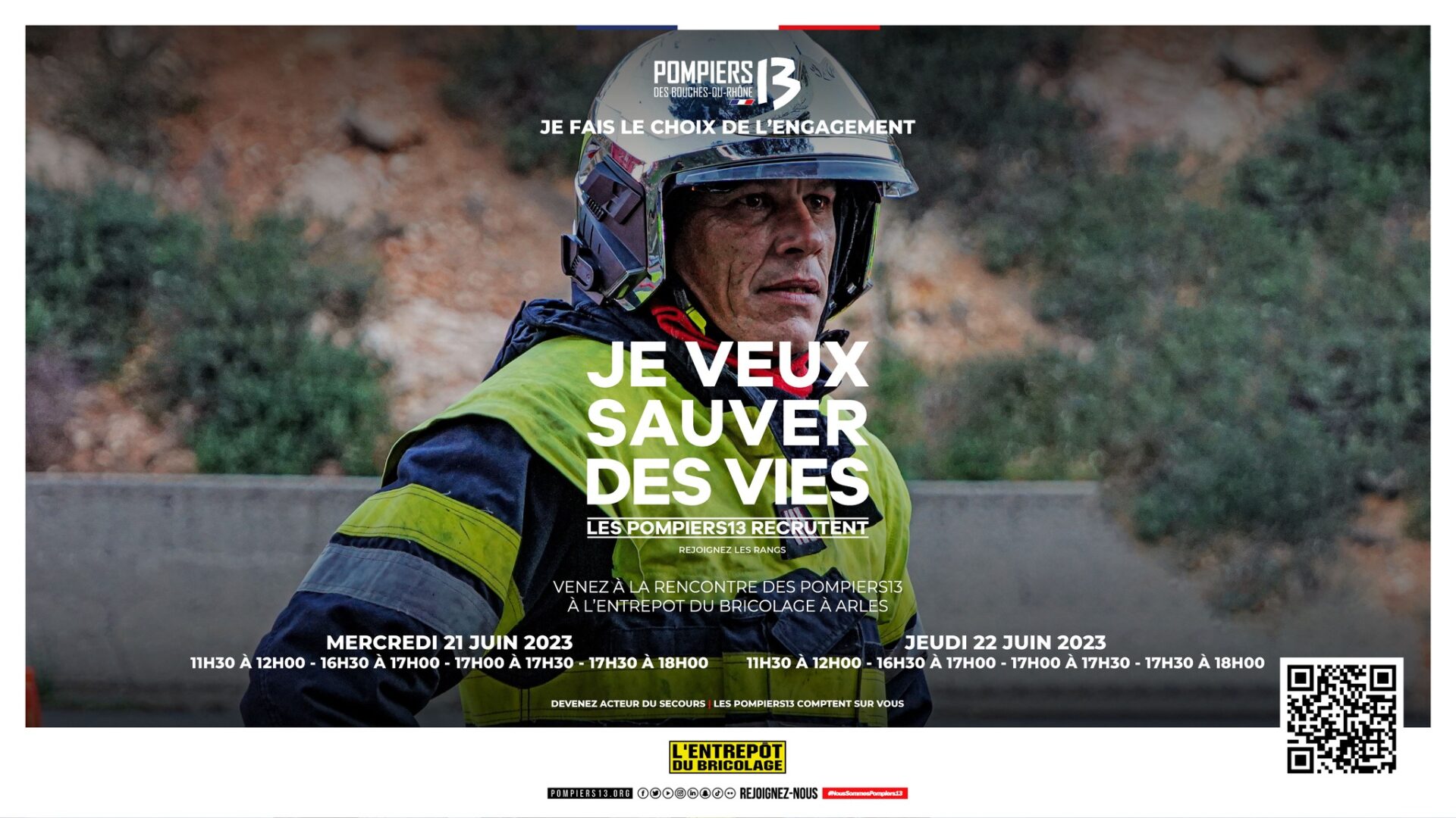 les pompiers13 recrutent