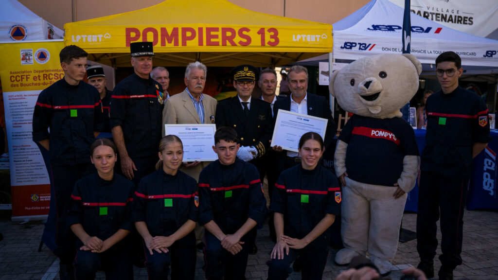 Signature d'une convention cadre lors des journées européennes du patrimoine.