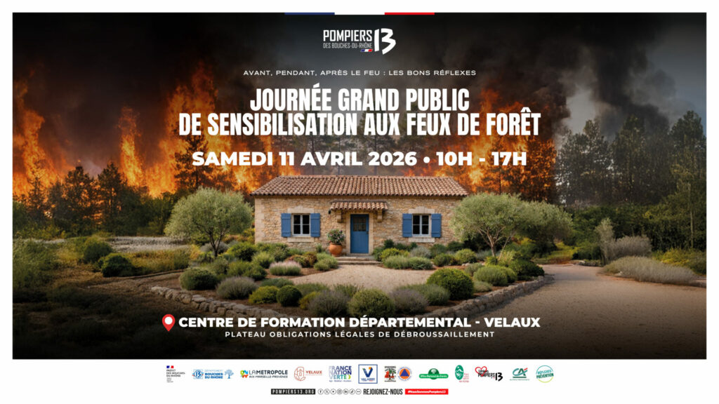 Les Pompiers13 organisent une journée de sensibilisation au feu de forêt, le 11 avril.