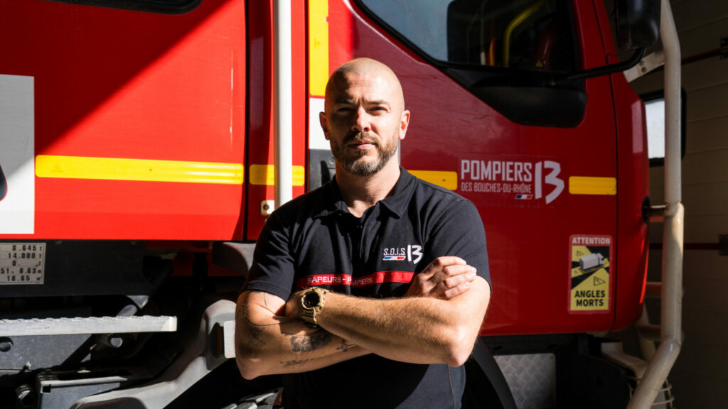 Le sapeur première classe Nicolas Chupin, Pompier13 volontaire au centre d’incendie et de secours de Concors.