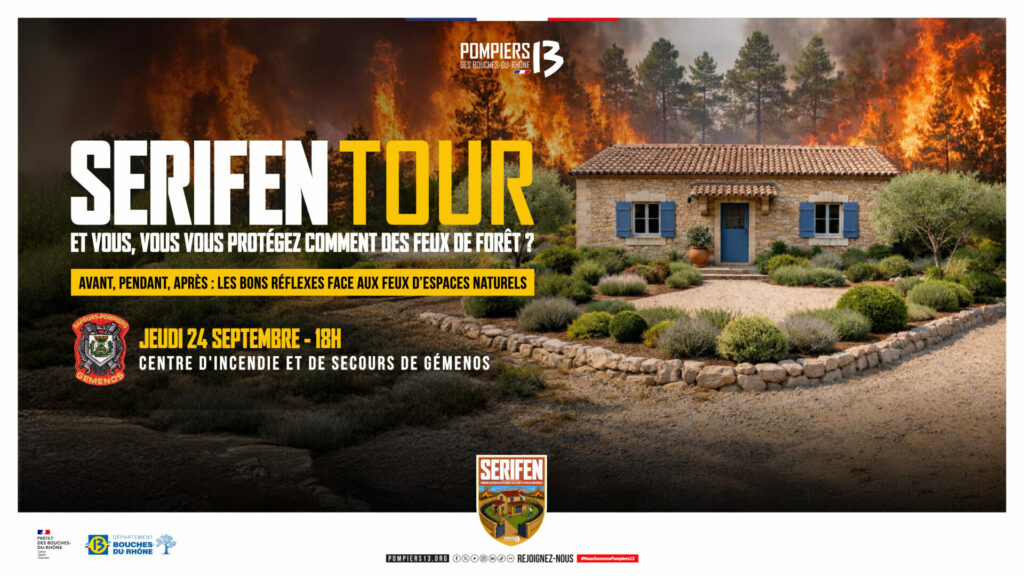 Le Serifen Tour des Pompiers13 débutera à Gémenos, le 24 septembre 2026.